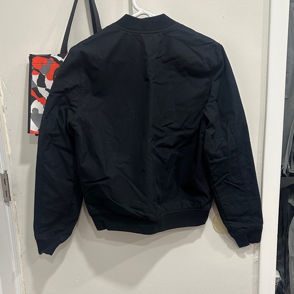 Unisex Black Bomber Jacket - Picture 3 of 3